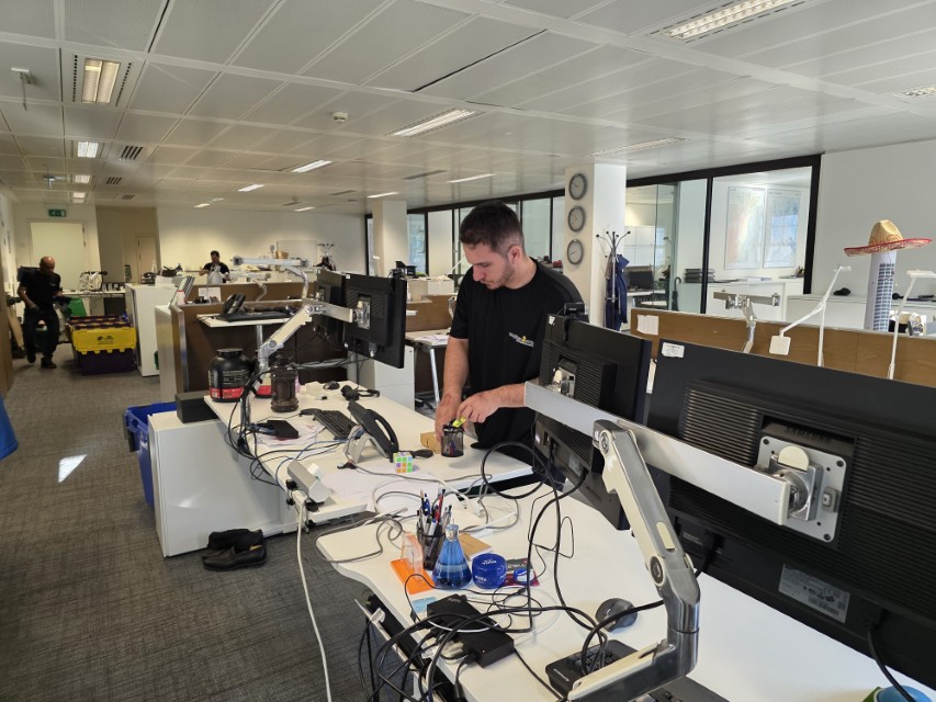 IT equipment prepared for secure disposal
