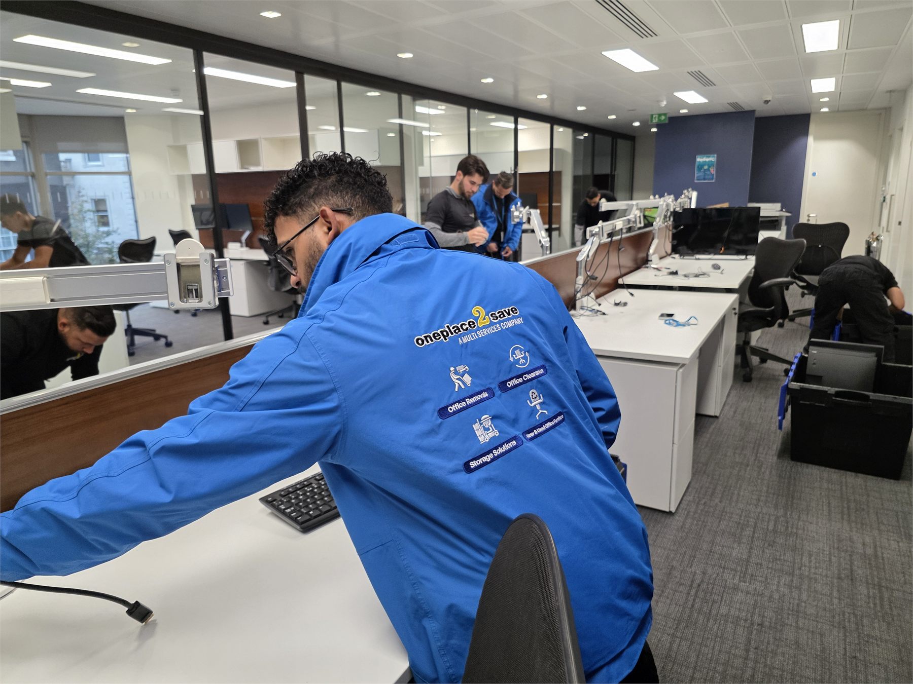 Office clearance team at work